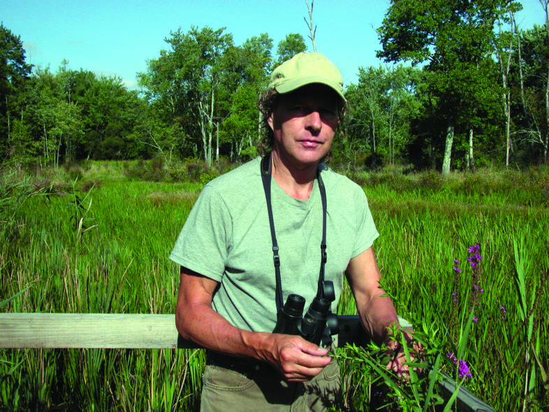 Steve Chorvas enjoys a butterfly walk at Esopus Bend Nature Preserve in Saugerties.