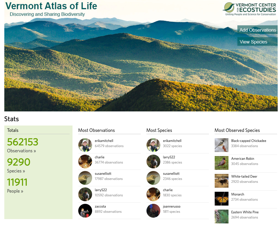 Naturalists Help The Vermont Atlas Of Life On INaturalist Build ...